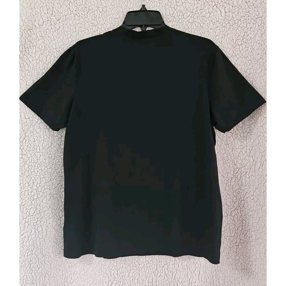 PDC Paper Denim Cloth Black Short Sleeve Knit UPF 50 Shirt Mens S Stretch Cotton - Picture 3 of 8